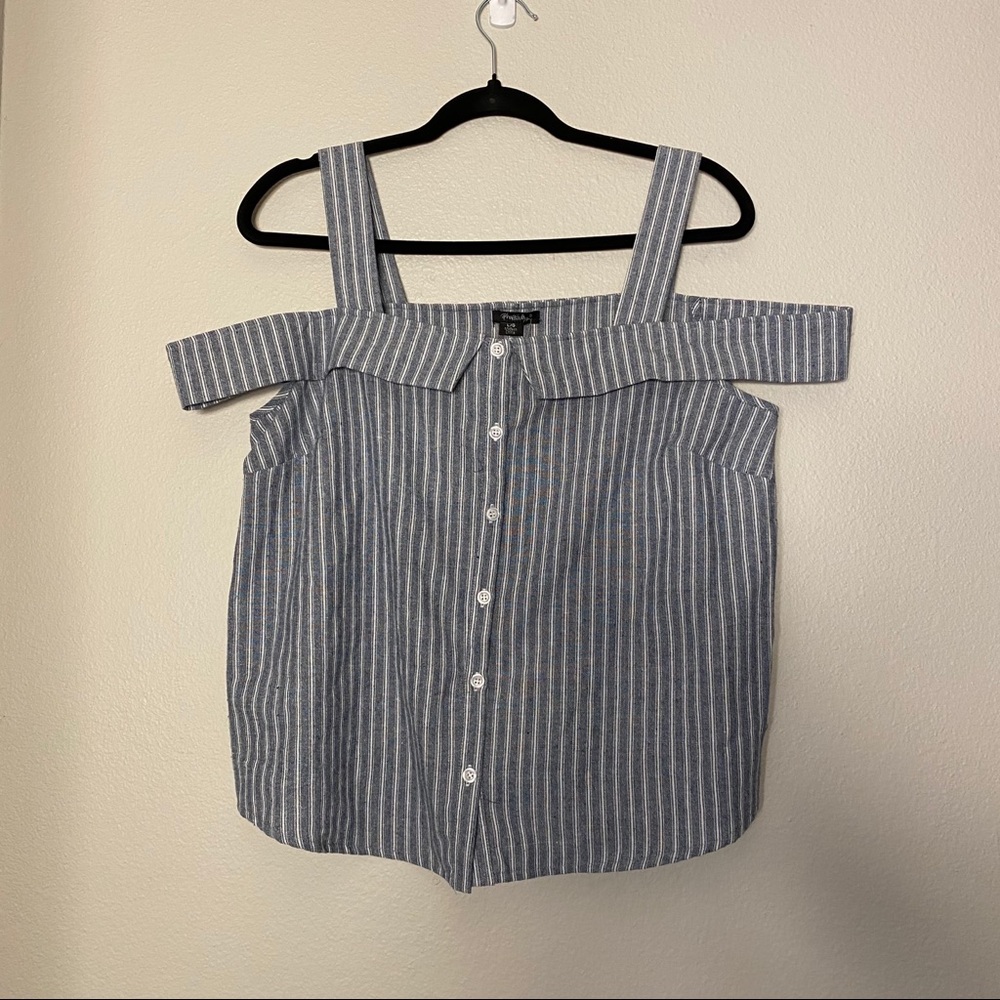 Off the Shoulder Striped Top